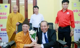 Phó Thủ tướng Thường trực Trương Hòa Bình tới dự Ngày hội Hiến máu cứu người-Hành Bồ tát đạo 