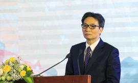 Phó Thủ tướng Vũ Đức Đam phát biểu tại hội nghị tổng kết 5 năm Ngày sách Việt Nam