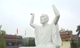 Tượng La Hán bị phá hoại ở chùa Khánh Long, Đông Anh