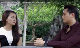 Thanh đang kể khổ với vợ cũ về cô vợ mới ương bướng và bà mẹ đẻ khó tính