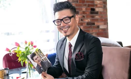 Diễn viên Quốc Quốc thu âm album nhạc tình. Ảnh:Hải Bá