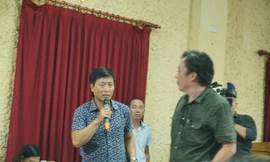 Đạo diễn, diễn viên Nguyễn Quốc Tuấn nói rằng nghệ sỹ đấu tranh không chỉ vì lương, họ muốn có việc làm. Ảnh: Bảo Hân