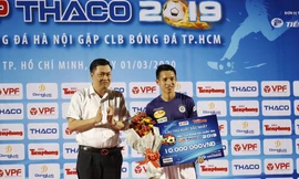 Tiền vệ Hùng Dũng xuất sắc nhất Siêu Cup Quốc gia 
