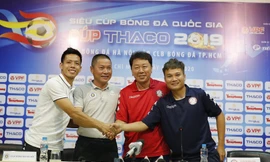 Toàn cảnh họp báo Siêu Cup Quốc gia 2019