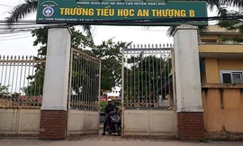 Trường tiểu học An Thượng B- nơi xảy ra vụ việc. Ảnh VOV