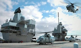 Cận cảnh tàu sân bay 'khủng' nhất Tây Âu sắp hạ thủy