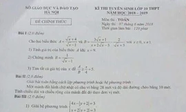 Cán bộ coi thi làm lọt đề Toán ở Hà Nội