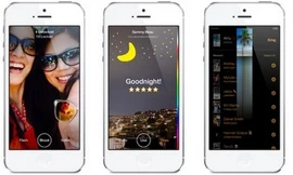 Slingshot cho phép người dùng tự chụp ảnh/quay video và biến hóa nội dung trước khi chia sẻ cho người khác 