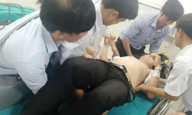 Thầy Tiến cấp cứu tại bệnh viện Việt Nam – Cu Ba Đồng Hới. 