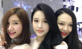 Hot girl Hà thành dự đầy tháng con trai Tuấn Hưng