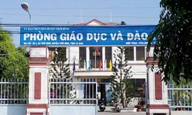 Phòng Giáo dục và Đào tạo huyện Thới Bình - nơi chi sai tiền chế độ cho giáo viên hàng tỷ đồng. Ảnh:Phúc Hưng.