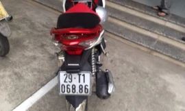 Số khung, số máy chiếc xe máy AirBlade của anh Lê Đức Thuận không khớp với BKS