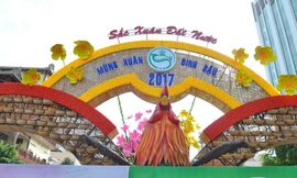 Quang cảnh đường hoa xuân Cần Thơ năm 2017