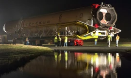 Tên lửa Antares của Mỹ bị nổ tung chỉ sau 6 phút rời bệ phóng hồi năm ngoái.