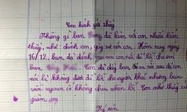 Bức thư mà con tôi viết định gửi cho thầy giáo chủ nhiệm nhờ thầy “xử bạn giùm con“.