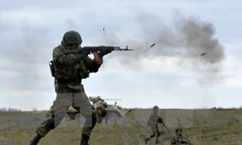 Binh sỹ Nga trong một cuộc tập trận.