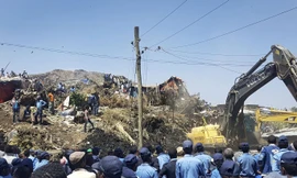 Hiện trường vụ lở đất khiến ít nhất 35 người chết ở Ethiopia