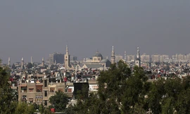 Cảnh Damascus nhìn từ xa