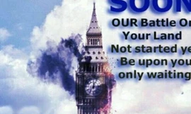 Nội dung tấm áp phích kêu gọi tấn công khủng bố nhằm vào Anh.