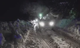 Vụ lở tuyết kinh hoàng xảy ra ở Pescara, Abruzzo, Ý. 