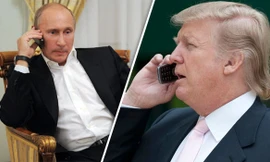 Tổng thống Mỹ Donald Trump (phải) đã gọi điện cho người đồng cấp Nga Vladimir Putin để gửi lời chia buồn sau vụ khủng bố St. Peterburg.