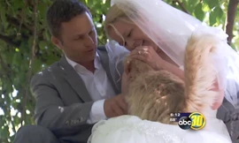 Cặp đôi mời mèo dự lễ cưới. Ảnh: Telegraph