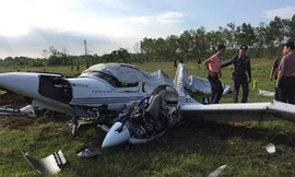 Hiện trường vụ tai nạn. Ảnh: Bangkokpost