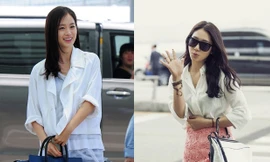 Kim Tae Hee, Park Shin Hye đẹp giản dị tại sân bay 