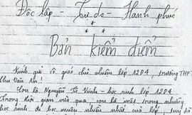 Dở mếu dở cười với 'Bản kiểm điểm' của một giáo viên