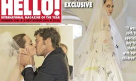 Hé lộ ảnh cưới của Angelina và Brad Pitt