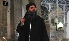 Thủ lĩnh tối cao IS Abu Bakr al-Baghdadi . 