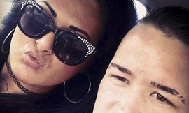 Terri-Marie Palmer và bạn trai. Ảnh: Dailymail