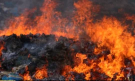 IS đốt những thùng gà bị cho là "phạm luật"