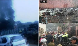 Hiện trường vụ tai nạn. 