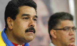 Tổng thống Venezuela Nicolas Maduro: "Chúng tôi không chấp nhận những đe dọa từ bất kỳ ai trên thế giới". (Ảnh: BBC)