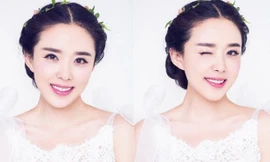 Nhan sắc “Hằng Nga” Nhan Đan Thần diện áo tân nương