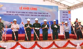 Binh đoàn 16 khởi công chuỗi công trình thủy lợi vùng biên 