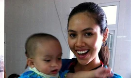 Á hậu Hoàng My và hành trình 'Cho em nụ cười'