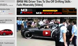 Drift hỏng, dân chơi Việt lên ‘báo Tây’