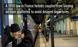 Nước nào có luật cấm hôn nhau ở sân ga, người sống được kết hôn với người chết