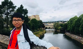 Em Vũ Đức Vinh, học sinh lớp 12 Trường THPT Chuyên Phan Bội Châu (Nghệ An) - đoạt Huy chương Bạc Olympic Toán quốc tế năm 2019