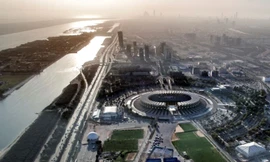 Sân Zayed Sports City nhìn từ xa