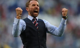 HLV Gareth Southgate ăn mừng chiến thắng