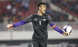 Thủ môn Kurnia Meiga là trò cưng của HLV Alfred Riedl ở Indonesia.