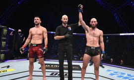 Guram Kutateladze không vui dù được xử thắng trước Gamrot.