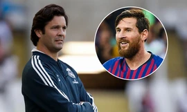 HLV Santiago Solari mê mẩn Lionel Messi của Barca
