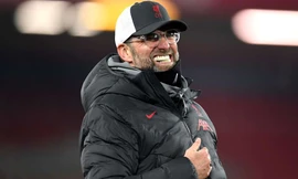 HLV Jurgen Klopp hạnh phúc sau chiến thắng của Liverpool.