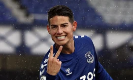 James Rodriguez tìm lại niềm vui ở Everton.