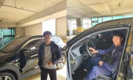 Nguyễn Công Phượng bên xế hộp mới mua