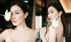 'Nhàn Phi' Xa Thi Mạn diện váy bó sát, lộ lưng trần quyến rũ khó tin ở tuổi 45